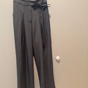 Avec Les Filles Charcoal Pinstripe Trousers